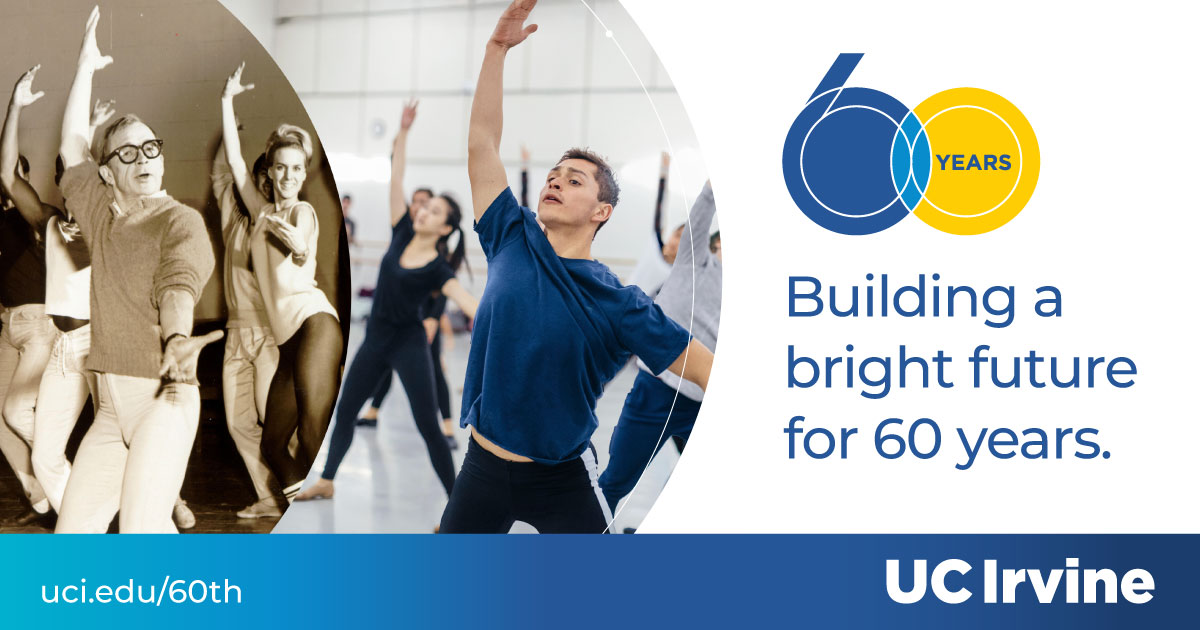 UC Irvine 60 Years — Claire Trevor School of the Arts campaign example